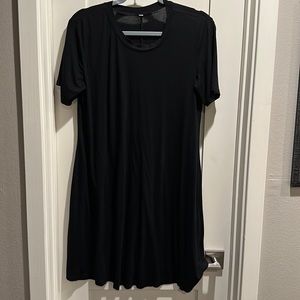Black cotton dress